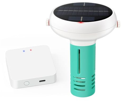 Leicht ablesbares Wasserhärte-Testkit WiFi 7 In 1 Chlor Meter PH ORP EC TDS Salzgehalt Temp CL Salz Wasser Ppm Tester APP Control Monitor for Schwimmbad Spa Überprüfung der Wasserqualität (Color : Ga