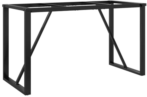 vidaXL Patas de Mesa de Comedor Estructura O Acero 120x60x73 cm, Pata de Mesa Auxiliar, Pata de mesita Auxiliar, Pata de Mesa de Metal