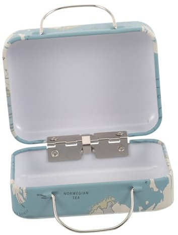 BCOATH Vintage Mini Schmuckkoffer Mit Retro-Design Eyelash Case Für Wimpern Und Schmuckaufbewahrung Für Reisen Und Kosmetische Accessoires