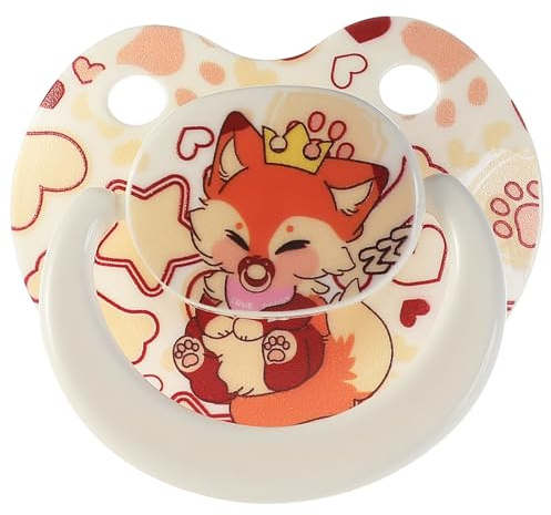 Big Size Adult Pacifier for Anxiety: Cute Paci Large Shield for Sleep - Silicone Binky Soother Toys with Case White