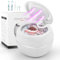 Limpiador Ultrasónico UV, Ambesty 42000HZ Ultrasonidos Limpieza Dental 180ml para Dentaduras Postizas, 28W Limpieza Ultrasónico Eficiente de 360° para Alineadores, Retenedores,Joyas (Blanco)