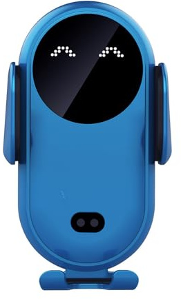 Chargeur sans Fil de Voiture, Support de téléphone de Voiture pour Prise d'air, Support de téléphone de Voiture Universel Station de Charge inductive pour Voiture (Bleu)