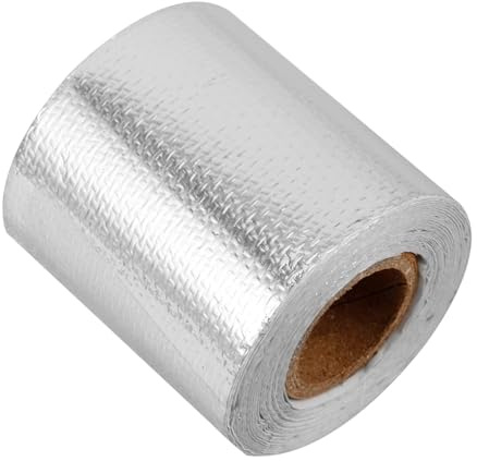 VILLFUL Tela De Aluminio Aislante Térmico Cinta Alta Temperatura Resistente a Conductos Hvac