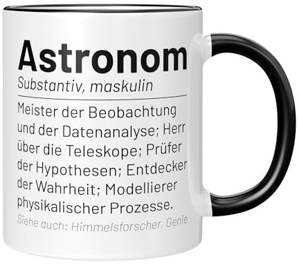 CupHaven® Astronomie Tasse Wörterbuch Astronom Astronomin Hobby-Astronom Sternkunde Kaffeetasse Kaffeebecher Becher Geschenk Geschenkidee