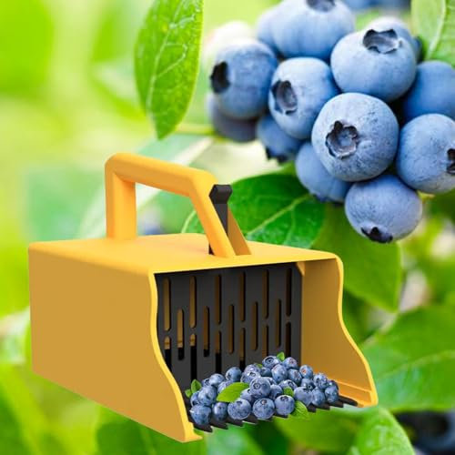 Tuxuseo Berry Picker - 14.4 x 10.6 x 9.6 cm Blueberry Gripper - Lightweight Fruit Catcher & Berry Harvest Basket for Strawberries Raspberries Vegetables in the Garden and Fruit Plantations