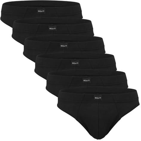 Gomati 6er Pack Herren Jersey Slips aus Baumwolle - Unterhosen für Männer oder Jungen auch in Übergrößen