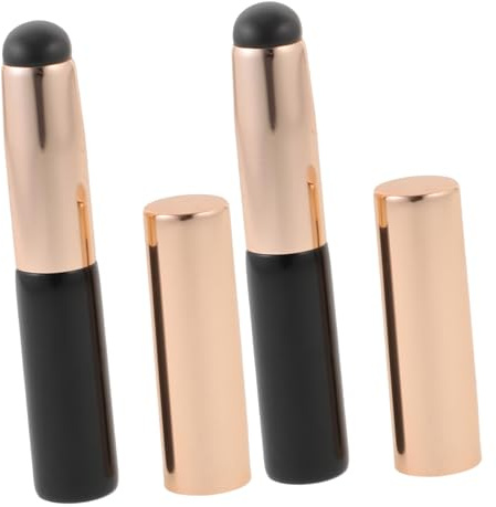 VALICLUD Silicon Lippenpinsel mit Kappe Wiederverwendbarer Lipgloss für Lippenstift Einfach zu Transportieren Verwenden Kosmetik und Heimgebrauch Schwarz