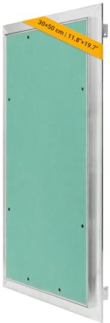 Proxinova Sportello Ispezione 30x50 cm in Alluminio – Botola Cartongesso e Copricontatore Quadro Elettrico da Interno Compatta, Sportello Contatore Acqua a Parete o Soffitto