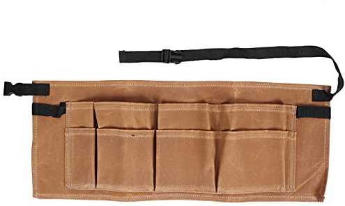 Garden Tool Belt, Gardening Tool Waist Bag Belt Garden Apron for Man Women with Pockets Woodwoking Supplies (Soil Color)
