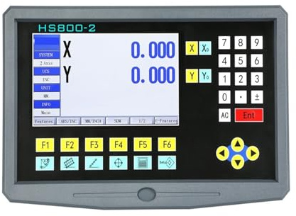 Multilingual 2 Axis Lathe Milling BIG LCD DRO Digital Readout Display For Linear Scale Rrating Ruler for Lathe Drill Machine