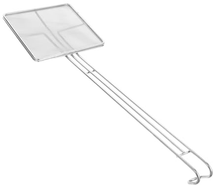 LOLIPPYY Espumadera Cuadrada Acero Inoxidable Mango Largo, Colador Cucharón Malla Fina Para Aceite, Utensilio De Cocina Para Freír Pollo, Filtro Separador De Grasa, Herramienta Práctica