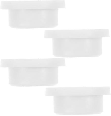 SOPOTUTU 4 Pcs Bathroom Washbasin Overflow Covers Rubber Sink Overflow Prevention Caps Easy to Install Tub Drain Stoppers White Sink