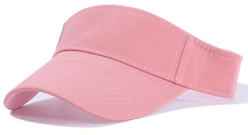 Tiakay Unisex Visoren Cap Schirmmütze für Tennis & Golf – Leichte Sonnenblende mit UV-Schutz, Ideal für Damen und Herren im Sommer (Rosa)