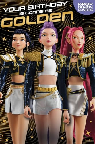 KPOP födelsedagskort – K-POP födelsedagskort presenter perfekta för alla fans! (Gyllene)