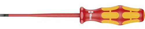 Wera 160 iS Vde-isolierter Schlitz-Schraubendreher mit reduziertem Klingendurchmesser, Gelb, SL 0.8 x 4.0 x 100 mm