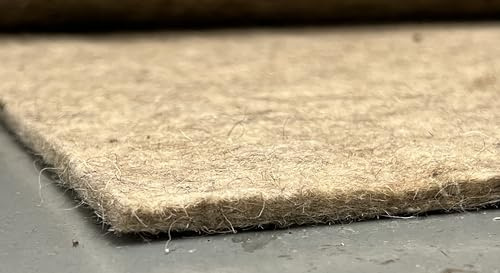 100% Schurwolle Schafe, Filz 8mm NATURFARBE ACHTUNG LESEN BESCHREIBUNG (Natur Grau stark 8mm, 50x100cm)