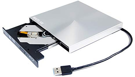 Lettore DVD SuperDrive esterno USB-C 6X Blu-ray 3D per Apple MacBook Pro 2016 A1534 A1707 A1708 A1707 A1706 13 15 pollici Laptop PC, BD-RE DL 8X DVD+-RW Writer Unità ottica portatile