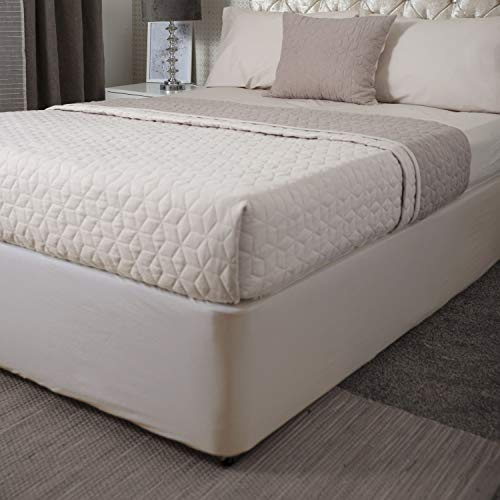 Belledorm Jersey Base Wrap - 15 Deep - Transform a drab looking bed base (Linen, Single)