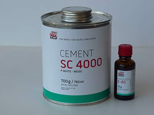 Rema TipTop Cement SC 4000 525270-30 - Endurecedor (700 g, E-40, 30 g), color blanco