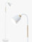 Anten Stehlampe Weiß Wohnzimmer VILI | 360° Schwenkbare Stehleuchte E27 Fassung max. 60W | moderne Metall Sofa lampe mit Höhe 159cm | Standleuchte für Schlafzimmer, Arbeitszimmer ohne Leuchtmittel