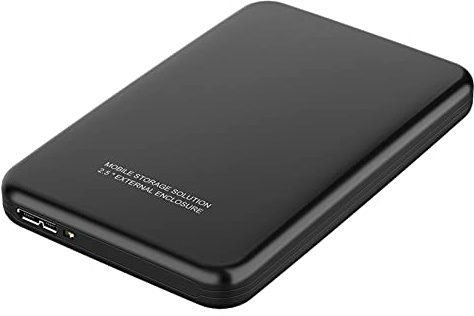 Disque dur externe HDD 1 To/320 Go/60 Go, USB 3.0 portable de sauvegarde pour PC, ordinateur portable, ordinateur de bureau, MacBook, Xbox One, PS4, Smart TV (750 Go, noir)