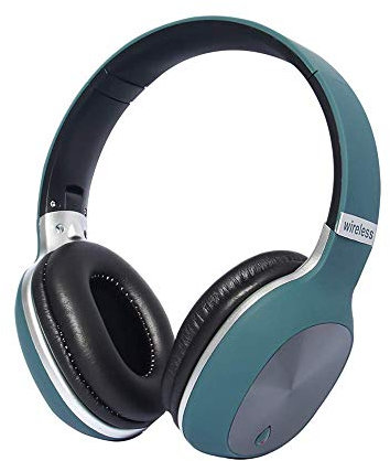 ADITAM Bluetooth Headset,Bluetooth 5.0 System Hi-Fi Stereo Foldable Wireless Stereo Headsets with Quick Charge Handsfree,Green Double the comfort