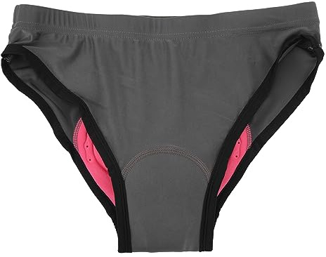 SUNGOOYUE sous-vêtements de Cyclisme pour Femmes Shorts de Vélo Rembourrés 3D sous-vêtements Légers Séchage Rapide Femmes Slips de Vélo Gris foncé (XL)