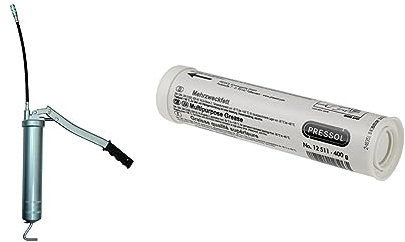 Pressol Fettpresse mit Zubehör 0653600 & PS 1853589 12511 Mehrzweckfettkartusche 400 g, 1 Packung