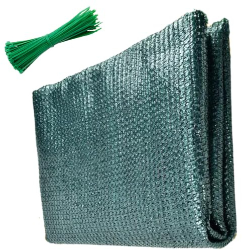 GARDENIX Panel de protección Visual para Valla de jardín y Balcones, con Bridas, 2 x 10 m, Color Verde