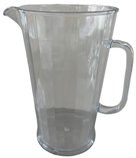 Chabrias Ltd. 4 Pint (2.3L) Beer Jug Polycarbonate Pitcher Jug - Unbreakable, BPA-Free Water & Beer, Versatile UK Made Fridge‑Door Safe Kitchen Pitcher