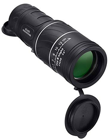 Tragbares Monokular, tragbares Teleskop, 40 x 60, Militär, HD, professionelles Monokular, Zoom-Fernglas, Nachtsichtfernrohr, großes Sichtteleskop für Erwachsene, Vogelbeobachtung, Outdoor-Reisen