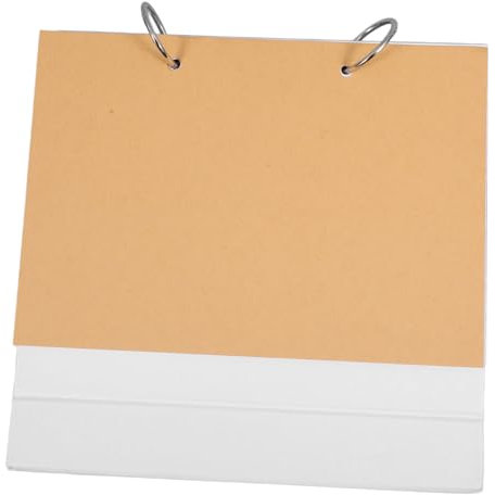 HONMEET Leerer Diy Stehkalender Mit Abnehmbaren Weißen Seiten M² Für Büro Und Zuhause Handgemalt Klappkalender Zum Selbstgestalten Und Dekorieren Nachhaltiger Tischkalender