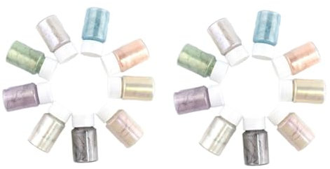 Operitacx 18stücke Teiliges Set Kosmetischem Mica- Uv- Farbpigmente Für -make-up Epoxidharz Und Lebendige Farben Für Kreative Projekte