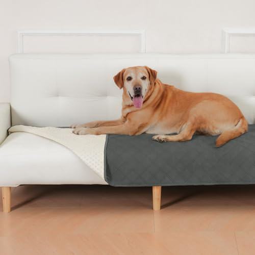 HezzLuv wasserdichte Hundedecke, Sofa Bettdecke Haustierdecke 76x180cm | Anti-Rutsch Matte Möbelschutz, Waschbar, Kratzfest, Tierfellresistent, für Welpen, Große Haustiere, Hunde und Katzen
