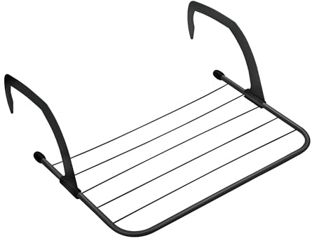 Jata HTEN2403 - Tendedero Radiador. Tendedero Plegable. Tendedero Balcón. Tendedero con 3 Metros de Superficie de tendido. Medidas: 50 x 33 x 16 cm. De Acero Pintado