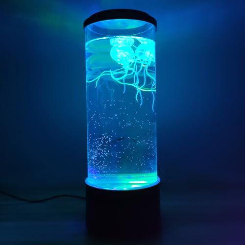 Hemobllo Simulation Quallenlicht Lampe Für Kleine Nachtlampe Mit Farbwechselnden Quallenmodellen Entspannende Stimmungslampe Für Wohnzimmer Schlafzimmer Partydekoration