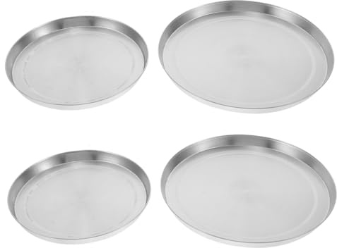 HOMSFOU Fundas para Cocina de Inducción Acero Inoxidable｜protector de Placa y Cubiertas de Quemador｜accesorios para Estufa Eléctrica en Hogar｜4 Piezas para Uso Doméstico