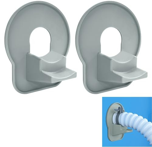 Pool Schlauchhalter, 2 Stück Schlauchhalterungen für oberirdische Pools, Schwimmbad Rohrhalter Schlauchhalterung Pool Rohrhalterung Poolzubehör Schlauchhalter Pool Zubehör für Intex Pools (2 Stück)