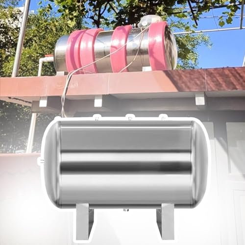 SAYEYBU Stainless Steel Pressure Tank, Well Pump Air Bladder Tank, Pressurized Tank with Mounting Kit, Water Pressure Tanks, for Plumbing Heating, Cleaned Cloudy Water,Silver,160L