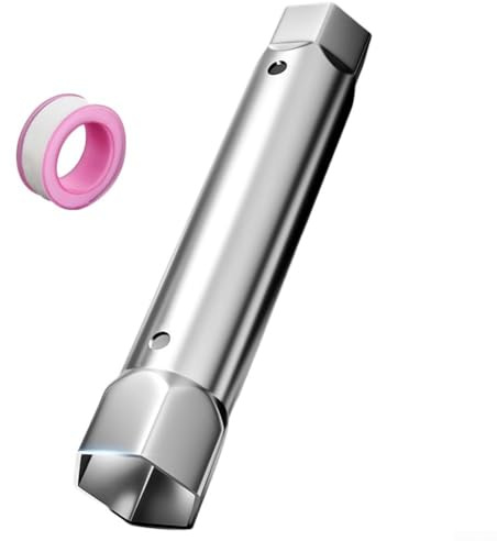 Besttoolifes Chiave a tubo a doppia testa, regolabile, in acciaio, 23-27 mm, 34-40 mm, per installazione di scarico del rubinetto del lavandino (34-40 mm)