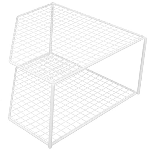 NOLITOY Corner Shelf Organizer Multi-function Pan Rack Frame Kitchen Storage Stand for Pots and Utensils Home Bathroom Office