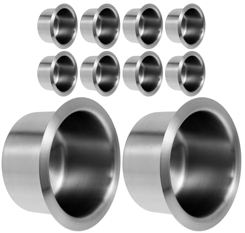 TOGEVAL Portabicchieri per Camper e Auto in Acciaio Inox 10 Pezzi 85X55 CM Resistente All’Umidità Ripiano Stabile per Barche e Veicoli Leggeri