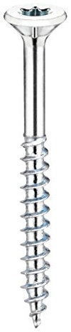 Connex Universalschrauben 5,0 x 50 mm - 1 kg Großpack - Senkkopf - TX-Antrieb - Teilgewinde - Blau verzinkt / Schrauben-Set / Schrauben im Beutel / KL3245050 | TX-Antrieb – Teilgewinde – Blau verzinkt – Schrauben-Set – Schrauben im Beutel – im Set – für Befestigungsarbeiten