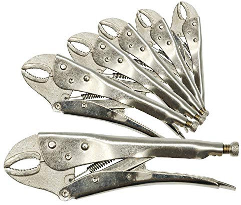 Gripzange Feststellzange Spannzange Klemmzange Satz 250 mm 6 Stück
