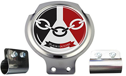 Black Country Flag Scooter Bar Badge with Fixings
