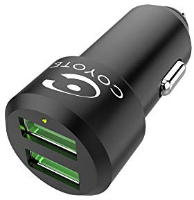Coyote - Cargador Toma de Encendedor con 2 Puertos USB