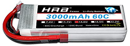 HRB 4s lipo Akku 14.8v 3000mah lipo Batterie 60C mit Deans T Stecker Batterie der Klasse A+ für RC Boot Hubschrauber Flugzeug Quadcopter Drohne
