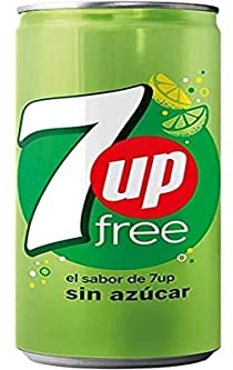 SEVEN-UP Refresco de Lima Limón sin Azúcar, 330 ml ( Paquete de 24)
