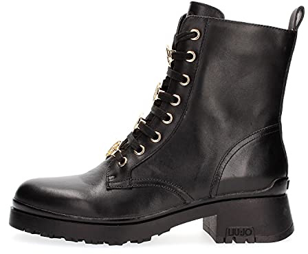 Scarpe Donna Stivaletti Liu Jo Milano New Nancy 39 Black Pelle Nero