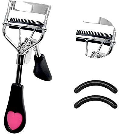 Dr.Pedi Eyelash Curlers with Comb Professional Makeup Tool with Eyelash Curler Refills Pads Pinch